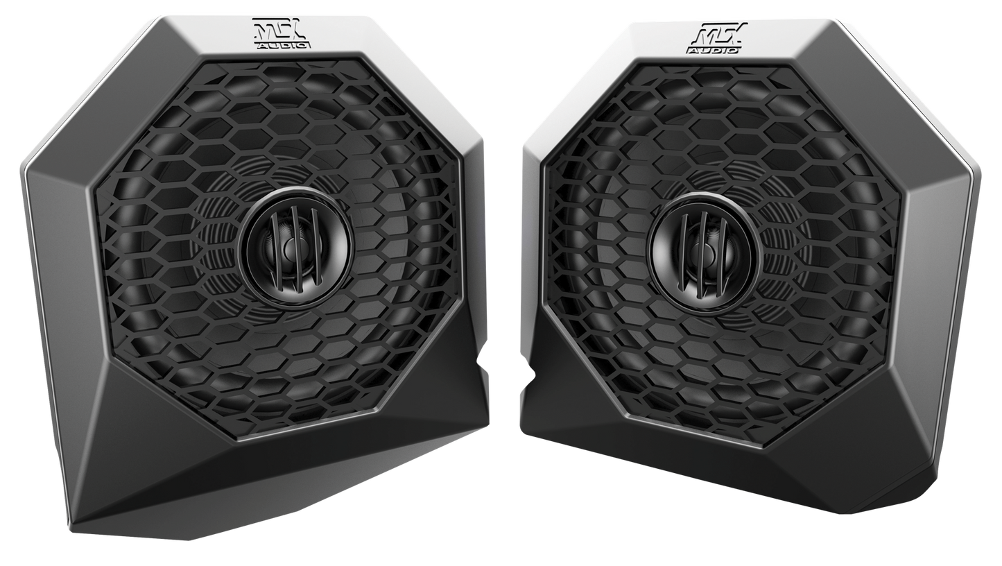 Polaris Rzr Bluetooth Enabled Four Speaker, Dual Amplifier, And Single Subwoofer Audio System