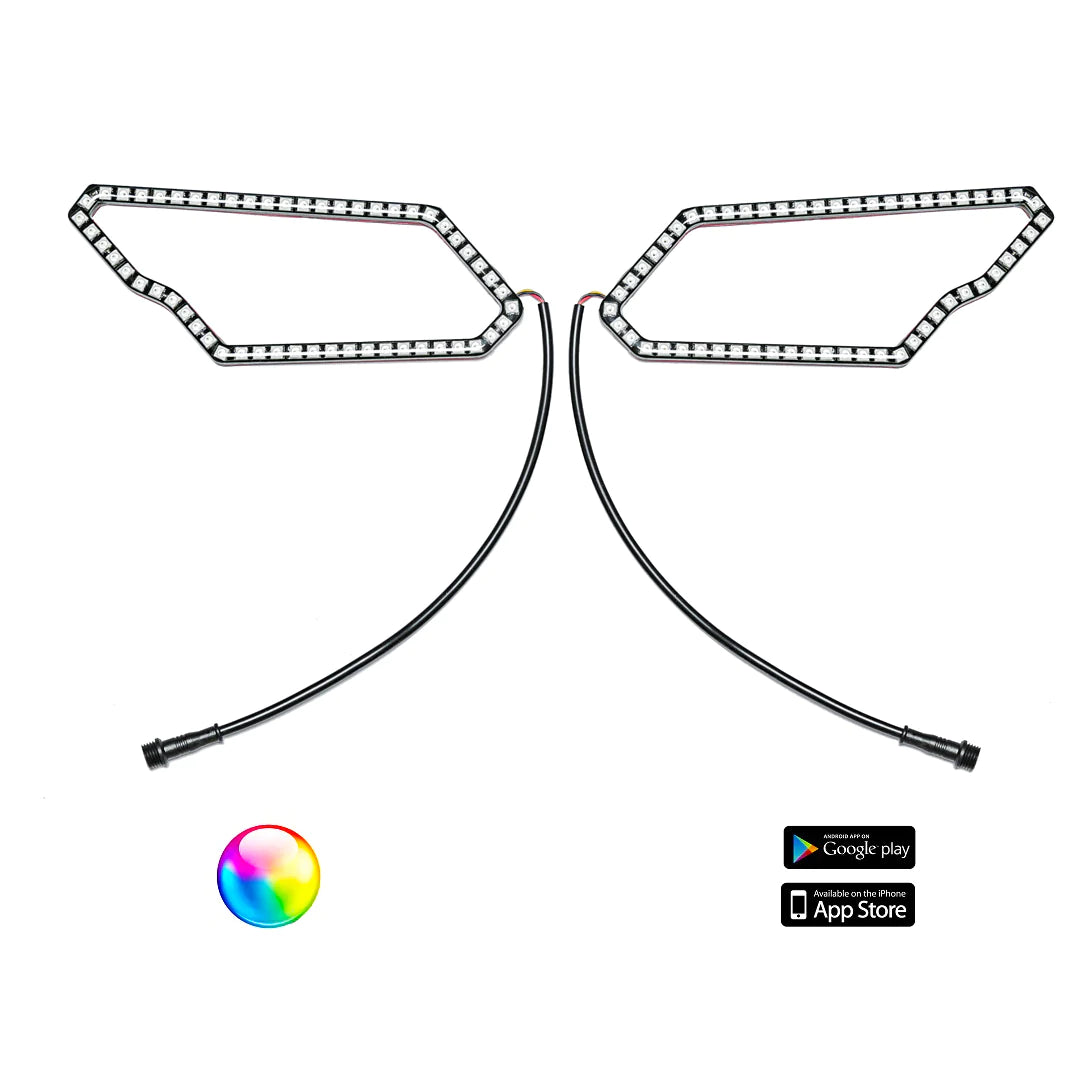 5150 Whips 187 Style Can-am Halos W/ Control Harness