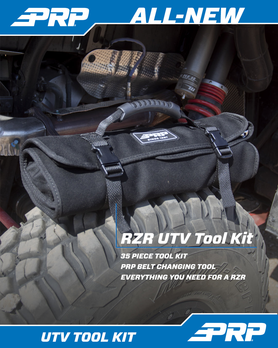 PRP Roll up tool bag-RZR 36pc set