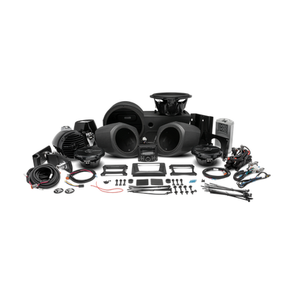400 watt stereo, front lower speaker, rear speaker, and subwoofer kit for select Polaris GENERAL® models