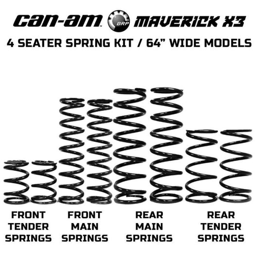 ZBroz Can-am Maverick X3 64" Max Stage 1 Spring Kit
