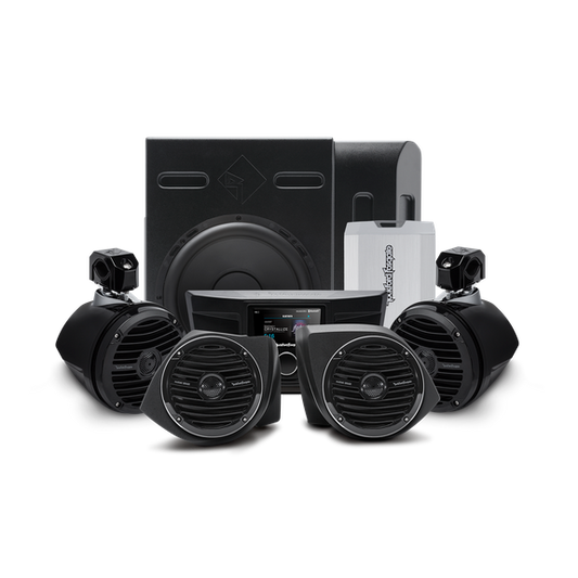 400 Watt Amplified Stereo, Front Lower Speaker, Subwoofer, and Rear Speaker Kit for select YXZ® Stage 4