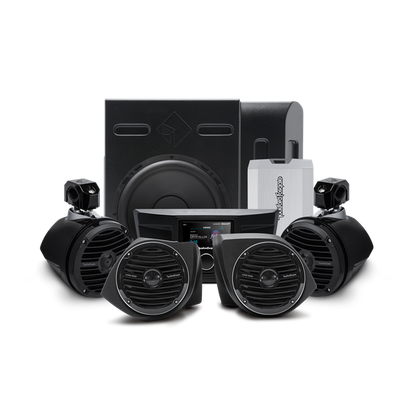400 Watt Amplified Stereo, Front Lower Speaker, Subwoofer, and Rear Speaker Kit for select YXZ® Stage 4