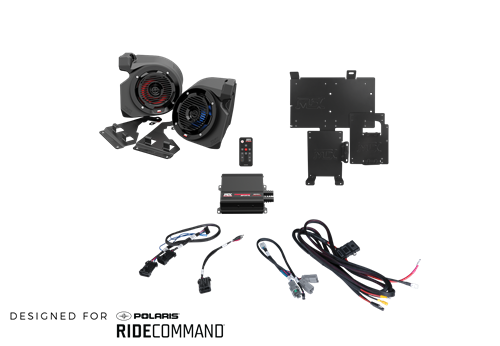 2-speaker Audio System For 2014+ Polaris Rzr Vehicles W/ridecommand