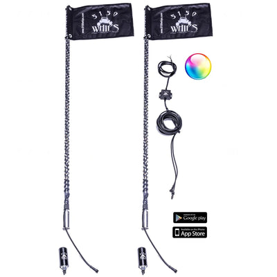 5150 Whips 2x 187 LED Whips (1 Pair)