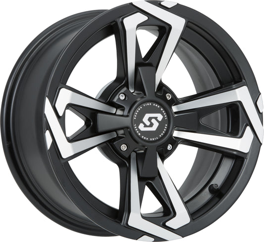 Riot Wheel Satin Black Machined