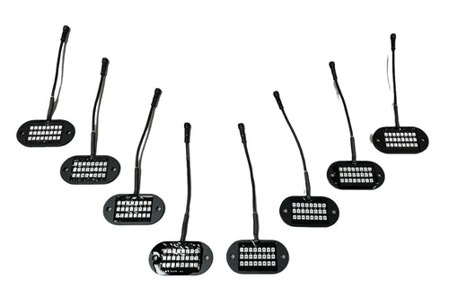 5150 Whips 187 Style Rock Lights 2.0 W/ Control Harness