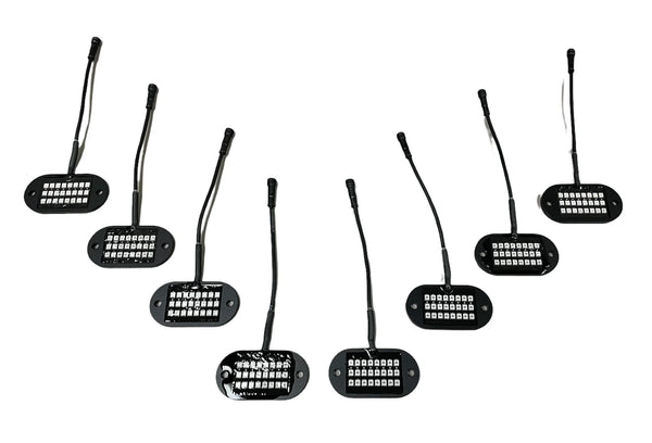 5150 Whips 187 Style Rock Lights 2.0 W/ Control Harness