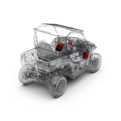 Stereo and front lower speaker kit for select Polaris GENERAL® models