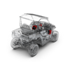 Stereo and front lower speaker kit for select Polaris GENERAL® models