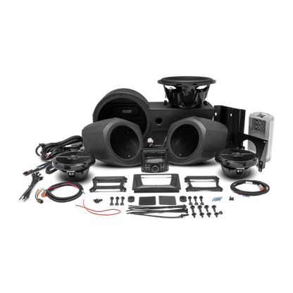 400 watt stereo, front lower speaker, and subwoofer kit for select Polaris GENERAL® models