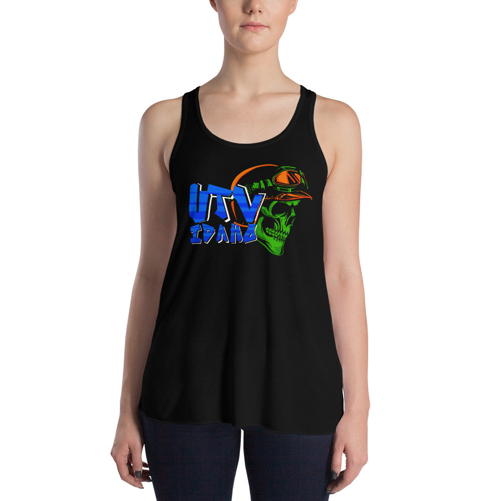 Retro UTV Idaho Women's Flowy Racerback Tank